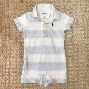Ralph Lauren Baby Boy Striped Overall / Onesie